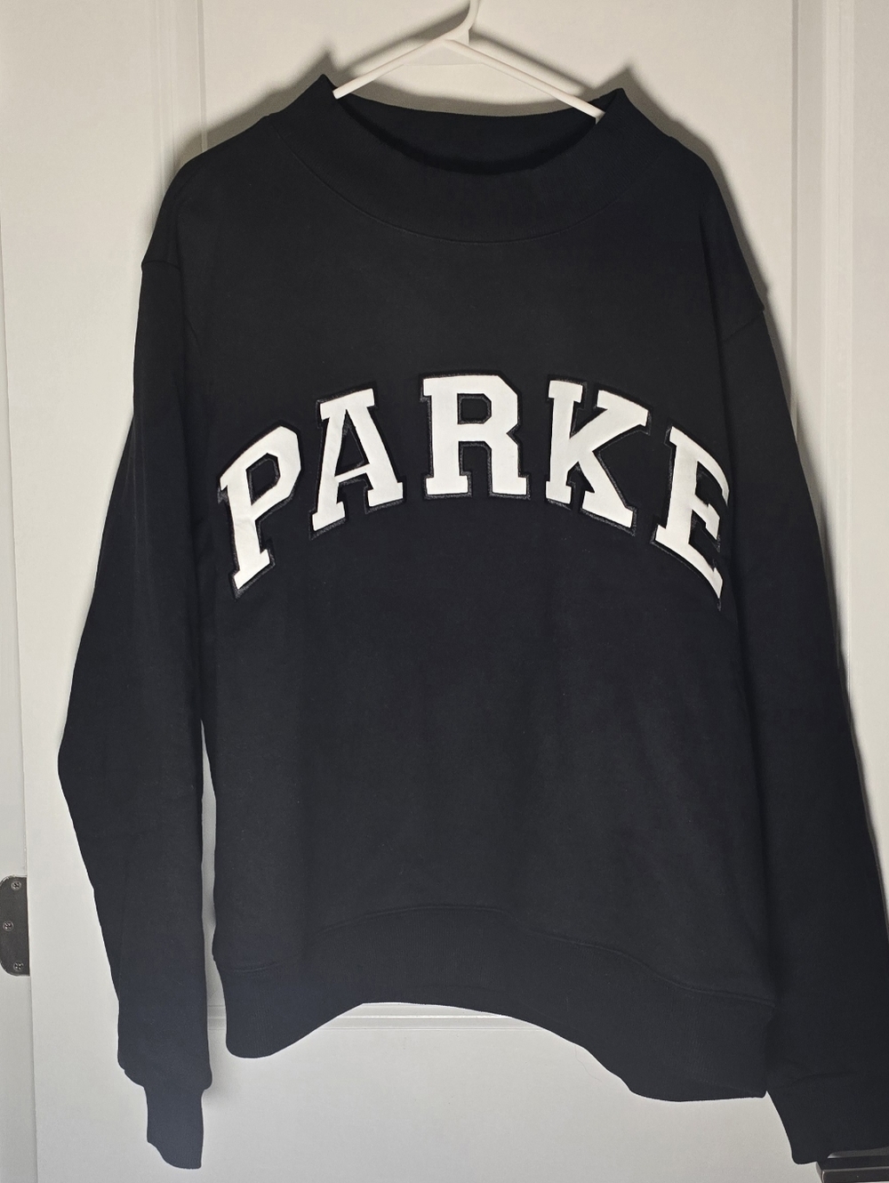 New Parke Black Mockneck S/M w/black Claw Clip - Picture 6 of 10
